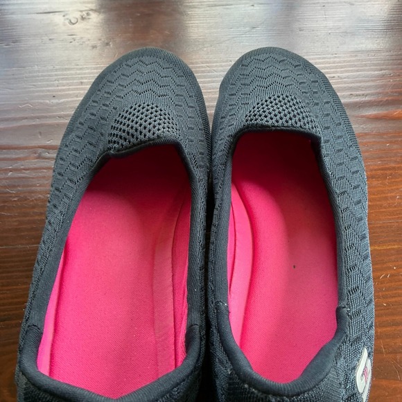 Skechers Slip-On Shoes Women's 8.5 Black Knitted Memory Foam Rubber Sole 21934M - Picture 8 of 10